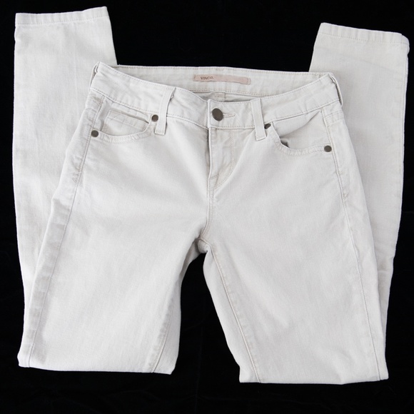 VINCE Crop Skinny Ankle Stretch Khaki Jeans Pants - Picture 5 of 16